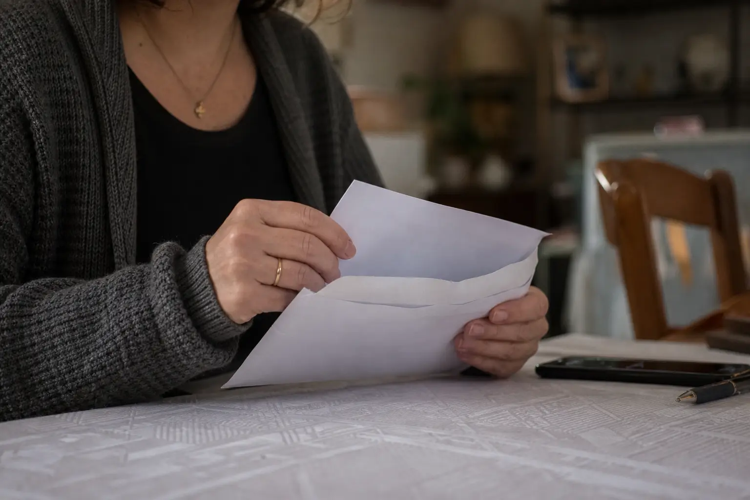 Ouverture d'un courrier administratif lié à un dossier d'assurance
